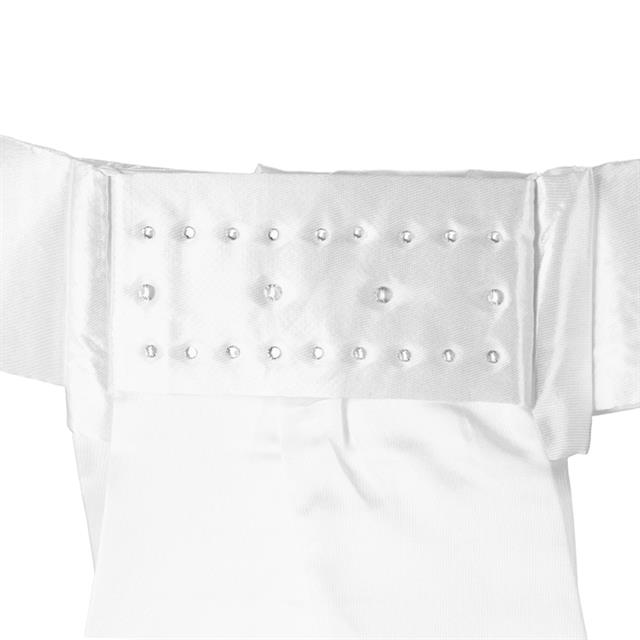 Plastron QElegance Quur Weiß-Silber