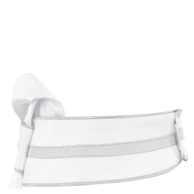 Plastron Stone-Deluxe Anky Weiß-Silber