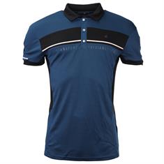 Poloshirt Kai Men QHP Schwarz-Blau