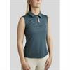 Poloshirt MOStella Mesh Kontrast Ärmellos Montar Mittelblau