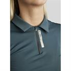 Poloshirt MOStella Mesh Kontrast Ärmellos Montar Mittelblau