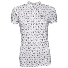 Poloshirt Motif Ariat Weiß-Black