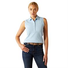 Poloshirt Prix 3.0 Sleeveless Ariat Hellblau