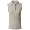 Poloshirt Ärmellos Covalliero Beige
