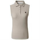 Poloshirt Ärmellos Covalliero Beige