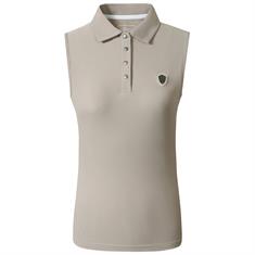 Poloshirt Ärmellos Covalliero Beige