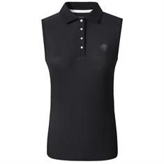 Poloshirt Ärmellos Covalliero Schwarz