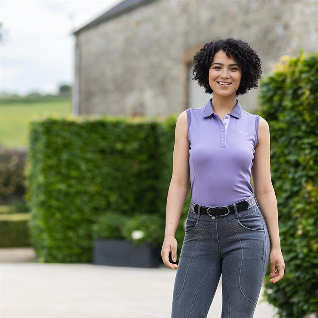Poloshirt Ärmellos LeMieux Lila