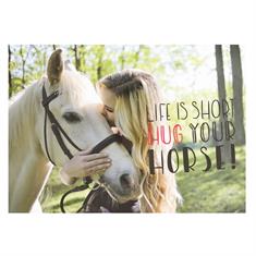 Postkarte Hug Your Horse