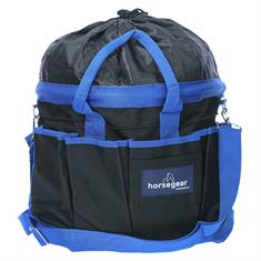 Putztasche mit Badge Horsegear Schwarz-Blau