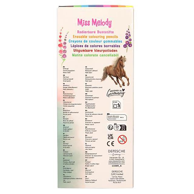 Radierbare Buntstifte Miss Melody 