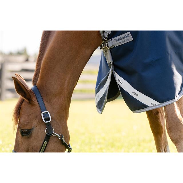 Regendecke Horseware Amigo 1200D 0g Dunkelblau-Grau