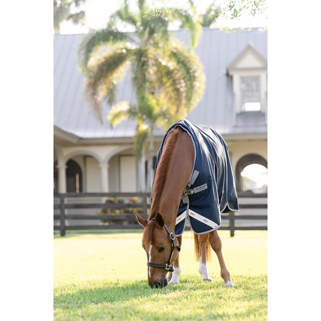Regendecke Horseware Amigo 1200D 0g Dunkelblau-Grau