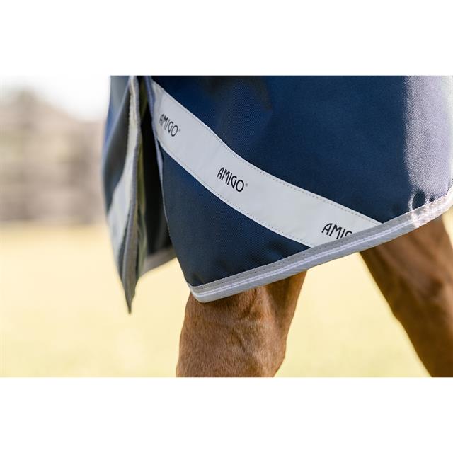 Regendecke Horseware Amigo 1200D 0g Dunkelblau-Grau