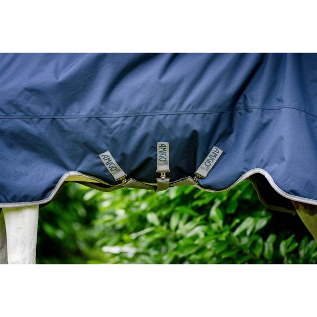 Regendecke Horseware Amigo 1200D XL 0g Dunkelblau-Grau