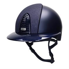 Reithelm Cromo 2.0 Textil Polo Star Vorderseite KEP Italia Dunkelblau