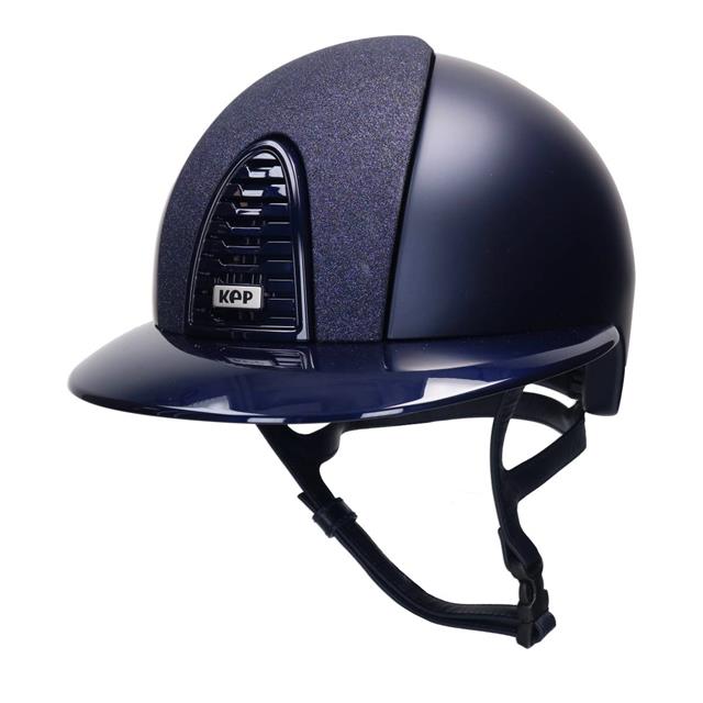 Reithelm Cromo 2.0 Textil Polo Star Vorderseite KEP Italia Dunkelblau