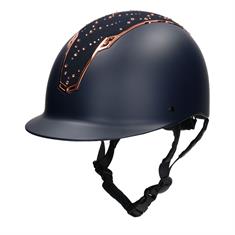 Reithelm IRHOlania Crystal Imperial Riding Dunkelblau-Gold