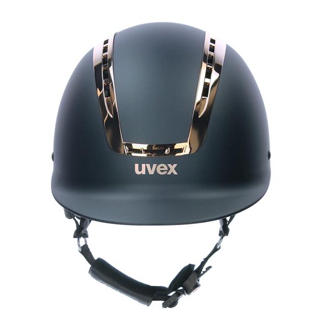 Reithelm Suxxeed Chrome uvex Dunkelblau-Gold