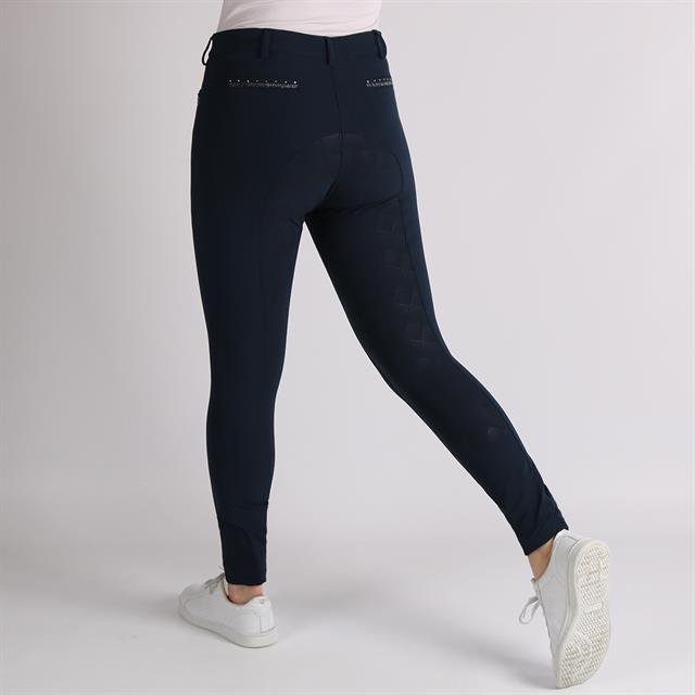 Reithose Alexa Vollbesatz Silikon Horka Blau