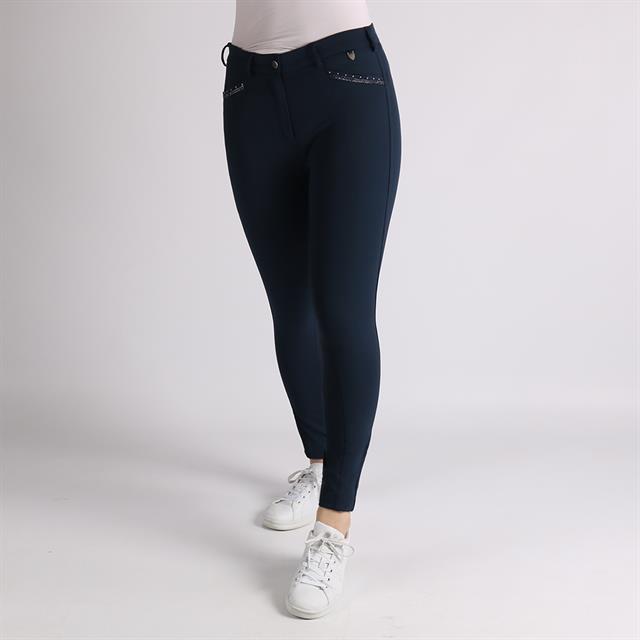Reithose Alexa Vollbesatz Silikon Horka Blau