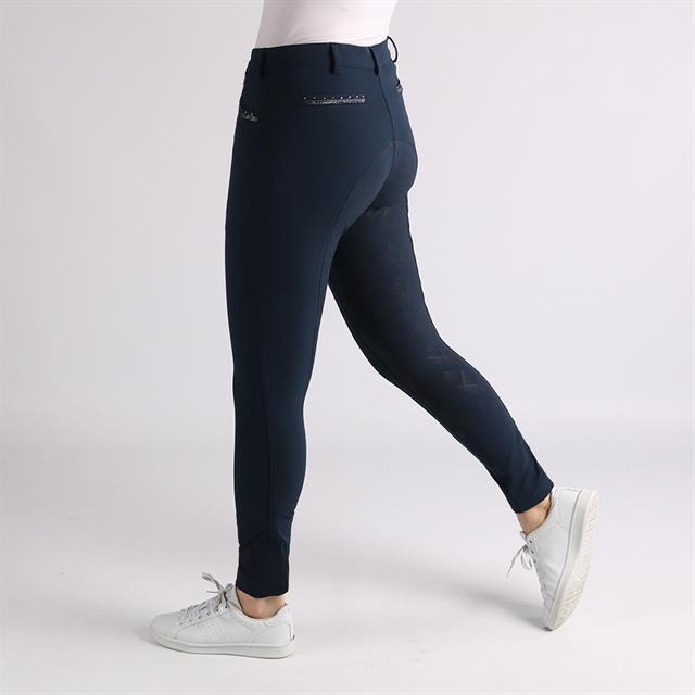 Reithose Alexa Vollbesatz Silikon Horka Blau