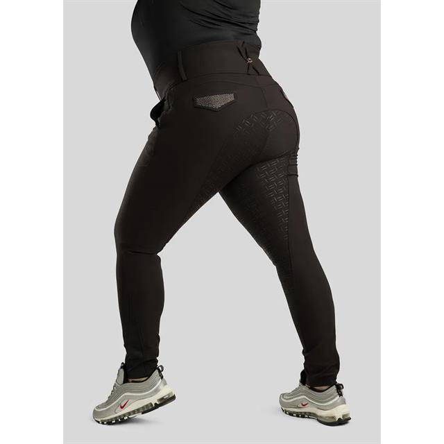 Reithose Briella Roségold Vollbesatz Silikon Montar Schwarz