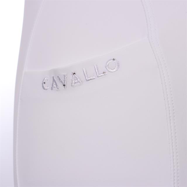 Reithose CAVALCandera Vollbesatz Silikon Cavallo Weiß