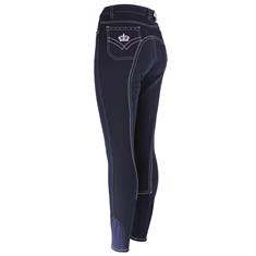 Reithose EJsparkle Vollbesatz Leder Epplejeck Dunkelblau