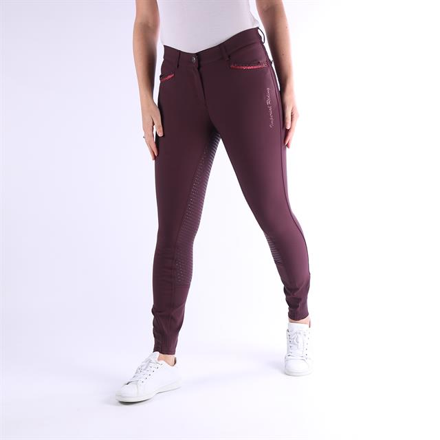 Reithose El Capone Vollbesatz Silikon Imperial Riding Dunkelrot