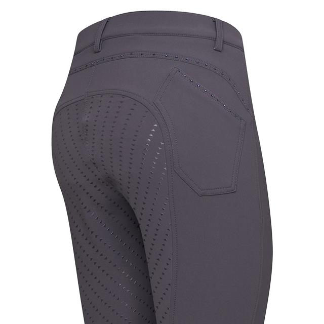 Reithose Elodie Diamond Kids Vollbesatz Silikon Easy Rider Grau