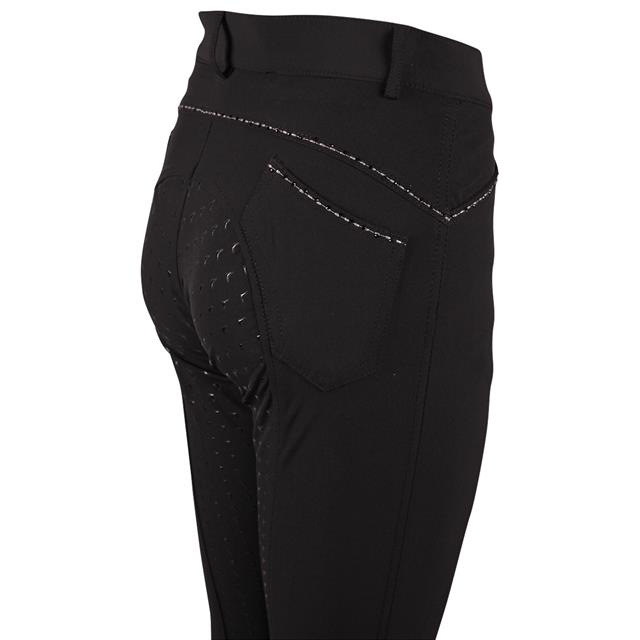 Reithose Elodie Diamond Kids Vollbesatz Silikon Easy Rider Schwarz
