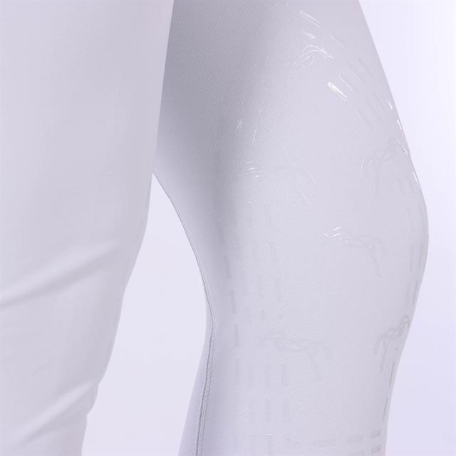 Reithose Elégance Kniebesatz Silikon Pénélope Weiß