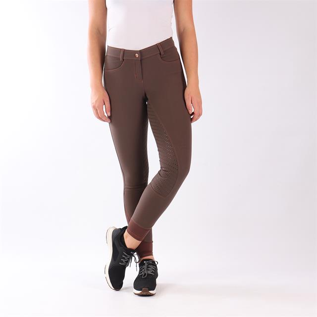 Reithose Evita Vollbesatz Silikon Easy Rider Mittelbraun