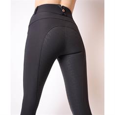 Reithose Femka Yati Crystal Roségold Vollbesatz Silikon Montar Schwarz
