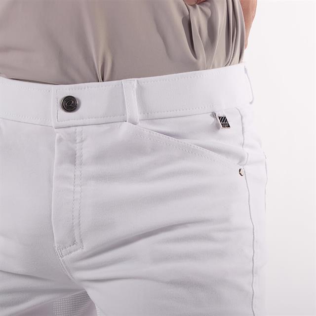 Reithose Fillip Kids Beinbesatz Silikon QHP Weiß