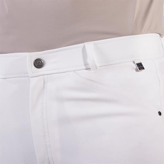 Reithose Fillip Men Beinbesatz Silikon QHP Weiß