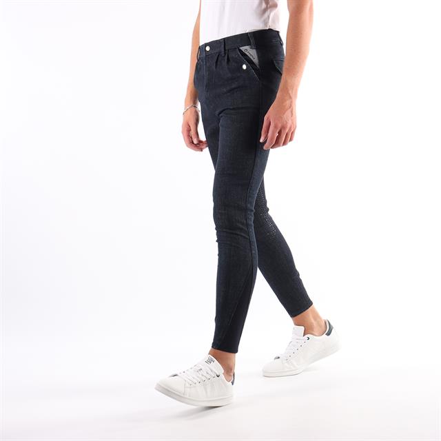 Reithose Gary Men Kniebesatz Silikon Montar Denim