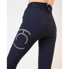 Reithose Gudrun Yati Highwaist Vollbesatz Silikon Montar Dunkelblau
