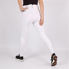 Reithose Highwaist 2.0 Kniebesatz Silikon Montar Weiß