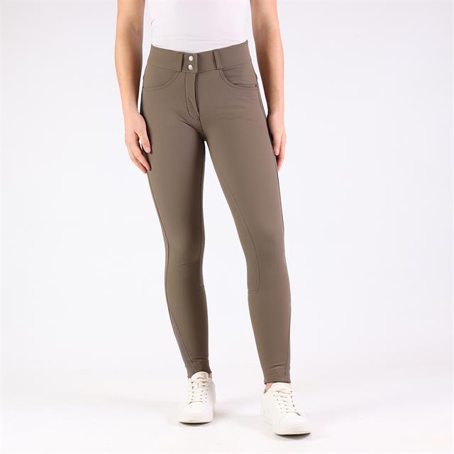 Reithose Highwaist 2.0 Vollbesatz Silikon Montar Braun
