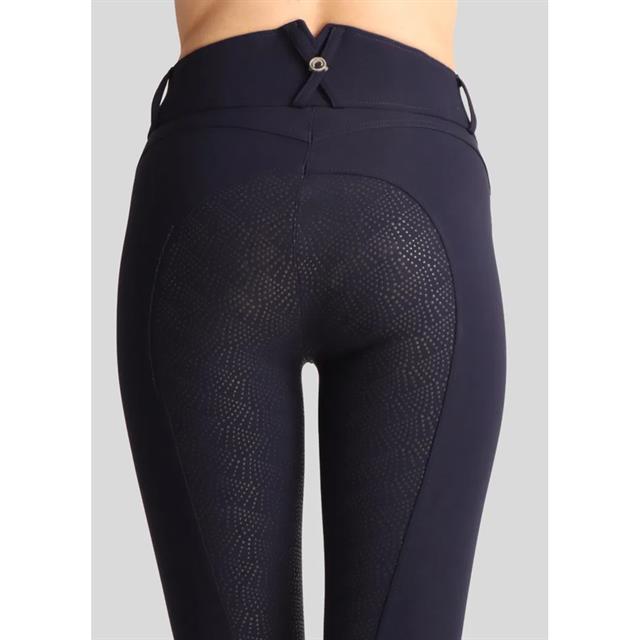 Reithose Highwaist 2.0 Vollbesatz Silikon Montar Dunkelblau-Dunkelblau