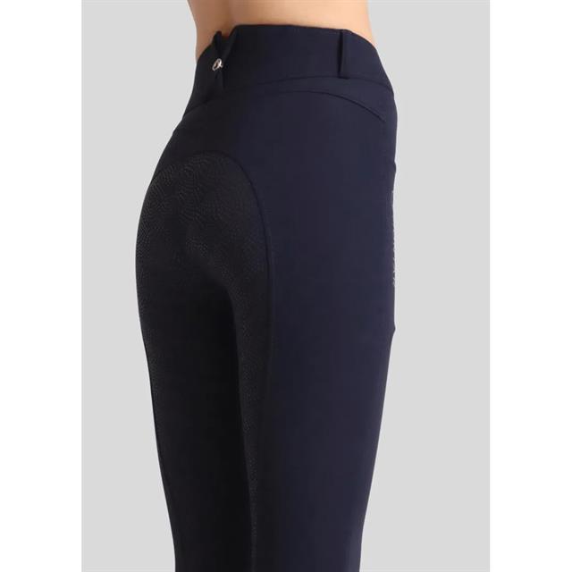 Reithose Highwaist 2.0 Vollbesatz Silikon Montar Dunkelblau-Dunkelblau