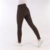 Reithose Highwaist 2.0 Vollbesatz Silikon Montar Dunkelbraun
