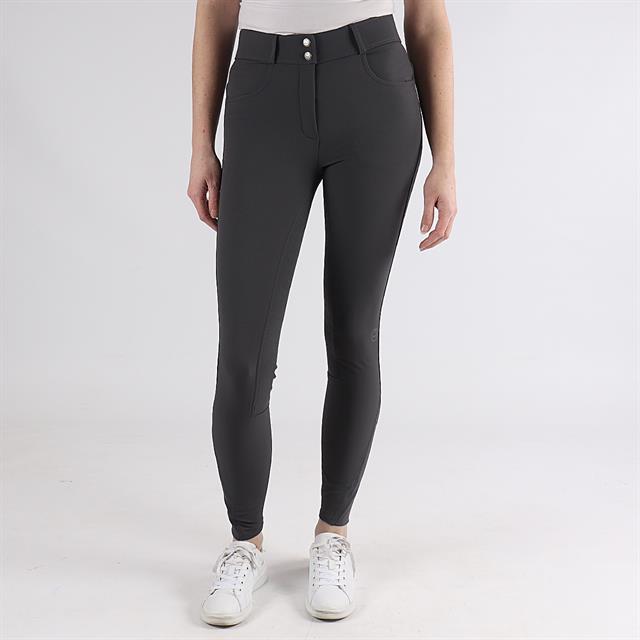 Reithose Highwaist 2.0 Vollbesatz Silikon Montar Grau