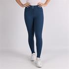 Reithose Highwaist 2.0 Vollbesatz Silikon Montar Mittelblau