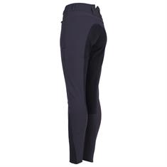 Reithose Highwaist Vollbesatz Leder Montar Dunkelblau