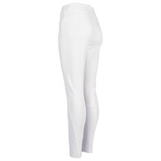 Reithose Highwaist Vollbesatz Leder Montar Weiß