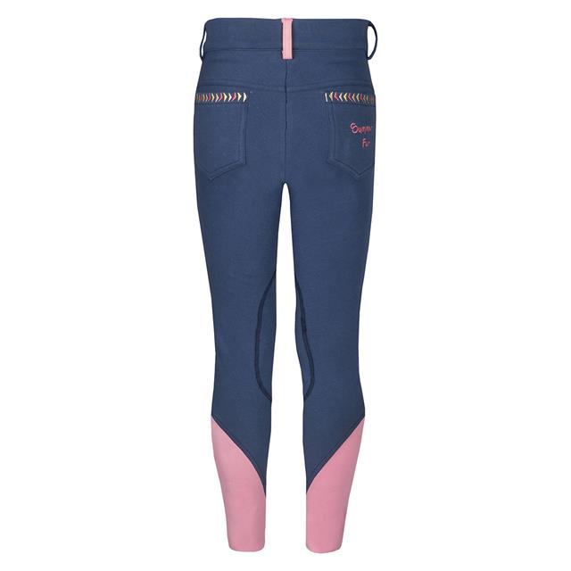 Reithose Jolly Presto Kids Vollbesatz Silikon Horka Dunkelblau