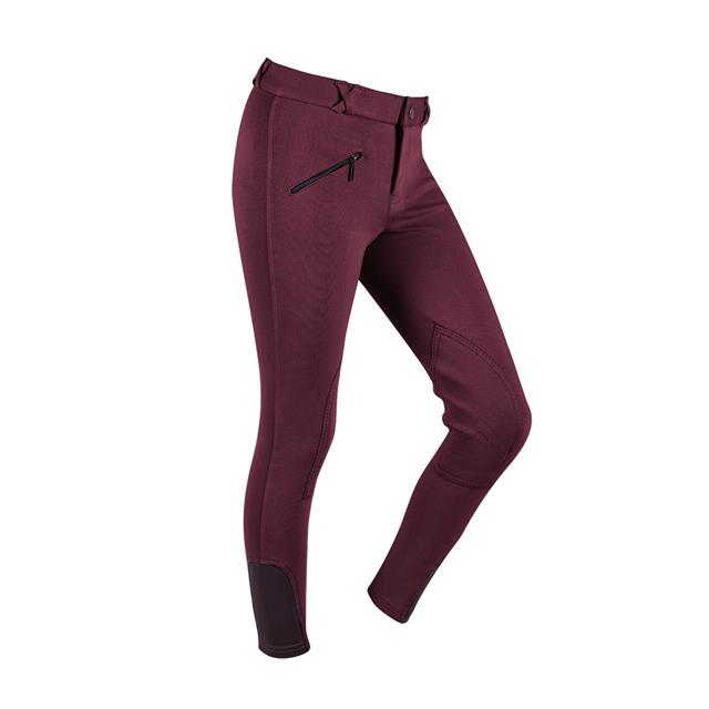 Reithose Junior Q-Essentials Dunkelrot